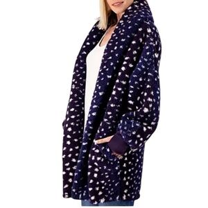 BumbleBella by Jill Martin Sherpa Shawl Collar Button Lounger